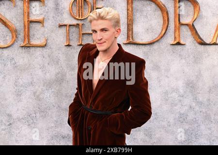 Londres, Royaume-Uni. 10 juin 2024. Ewan Mitchell assiste à la première au Royaume-Uni de House of Dragon saison 2, à l'Odeon Leicester Square à Londres. Le crédit photo devrait se lire comme suit : Matt Crossick/Empics/Alamy Live News Banque D'Images