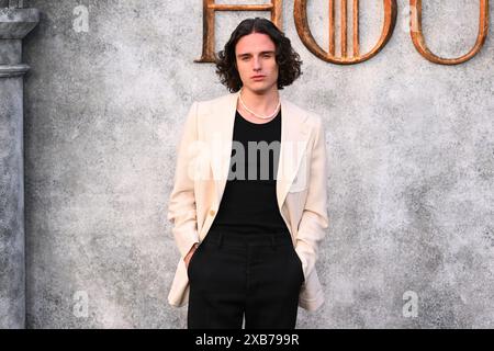 Londres, Royaume-Uni. 10 juin 2024. Harry Collett assiste à la première au Royaume-Uni de House of Dragon saison 2, à l'Odeon Leicester Square à Londres. Le crédit photo devrait se lire comme suit : Matt Crossick/Empics/Alamy Live News Banque D'Images