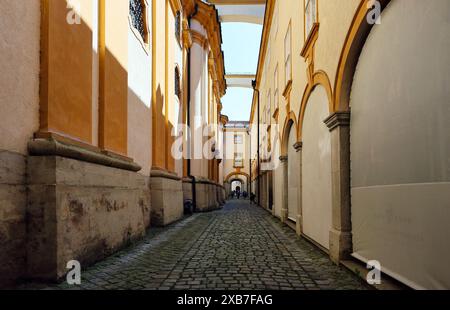 Cour de l'abbaye de Melk en Autriche Banque D'Images