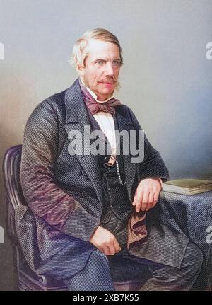 Sir John Laird-Mair Lawrence, 1. Baron Lawrence, 1811-1879. Generalgouverneur von Indien. Von DJPound nach einer Fotografie von Mayall gemalt. AUS dem Buch The Drawing-Room of Eminent personnages, Band 1. Veröffentlicht in London 1860, digital restaurierte Reproduktion von einer Vorlage aus dem 19. Jahrhundert, date du dossier non précisée Banque D'Images