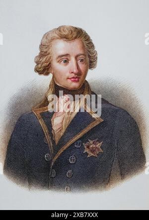 Sir William Sidney Smith, 1764-1840. Britischer Admiral. Kupferstich von S. Freeman nach einem Gemälde von J. Opie., digital restaurierte Reproduktion von einer Vorlage aus dem 19. Jahrhundert, date du dossier non précisée Banque D'Images