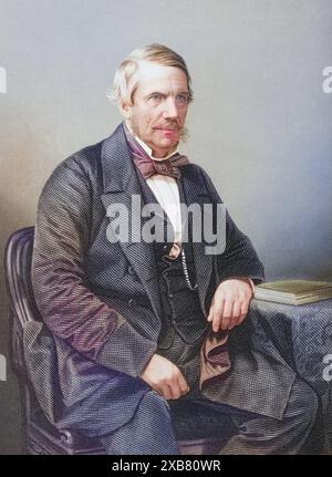 Sir John Laird-Mair Lawrence, 1. Baron Lawrence, 1811-1879. Generalgouverneur von Indien. Von DJPound nach einer Fotografie von Mayall gemalt. AUS dem Buch „The Drawing-Room of Eminent personnages“, Band 1. Veröffentlicht in London 1860, digital restaurierte Reproduktion von einer Vorlage aus dem 19. Jahrhundert, date du dossier non précisée Banque D'Images