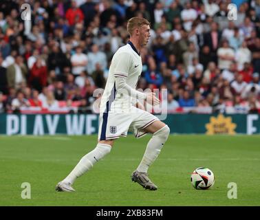 LONDRES, ANGLETERRE - JUIN 07 : Cole Palmer (Chelsea) de l'Angleterre en action lors de l'amical international entre l'Angleterre et l'Islande au stade de Wembley Banque D'Images