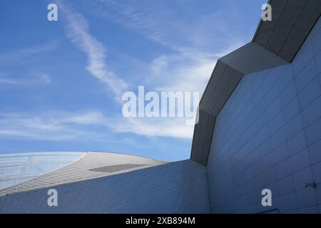 Détails architecturaux de l'Aquarium National Danemark, Den Blå Planet, la planète bleue, situé à Kastrup, une banlieue de Copenhague Banque D'Images