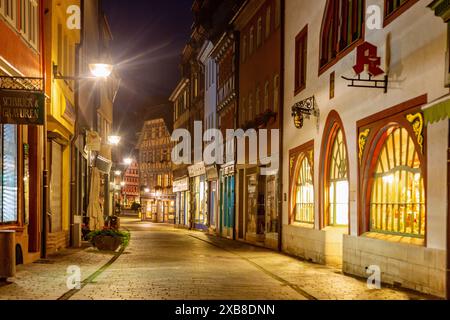 Géographie / voyage, Allemagne, Thuringe, Schmalkalden, Steingasse (ruelle), maisons à colombages, AUTORISATION-DROITS-SUPPLÉMENTAIRES-INFO-NON-DISPONIBLE Banque D'Images