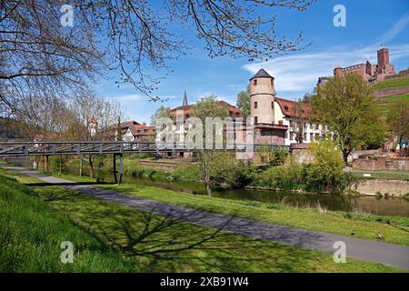 Géographie / voyage, Allemagne, Bade-Wuerttemberg, rivière Tauber, tour blanche, INFORMATIONS-AUTORISATION-DROITS-SUPPLÉMENTAIRES-NON-DISPONIBLES Banque D'Images