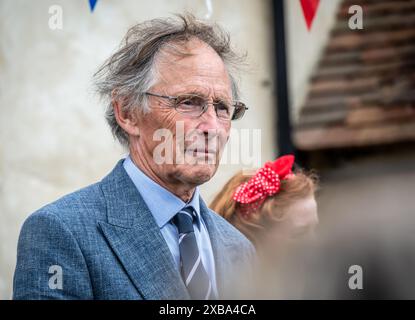Richard Tedder fils du maréchal en chef de l'Air Sir Arthur Tedder au 80th Southwick Revival commémorant le débarquement du jour J en Normandie, France en 1944. Banque D'Images