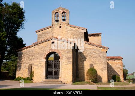 Église San Julian de los Prados. Oviedo, Espagne. Banque D'Images