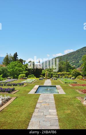 Les jardins botaniques de Villa Taranto, dans la municipalité de Verbania, Italie. Banque D'Images