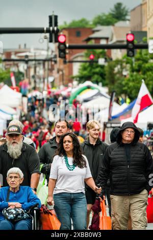 Crowds the Little Poland Festival   Nouvelle-Bretagne, Connecticut, États-Unis Banque D'Images