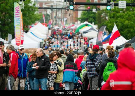 Crowds the Little Poland Festival   Nouvelle-Bretagne, Connecticut, États-Unis Banque D'Images