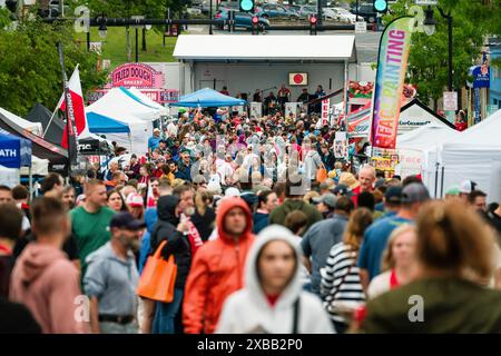 Crowds the Little Poland Festival   Nouvelle-Bretagne, Connecticut, États-Unis Banque D'Images