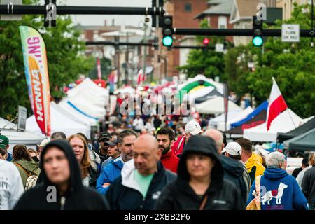 Crowds the Little Poland Festival   Nouvelle-Bretagne, Connecticut, États-Unis Banque D'Images