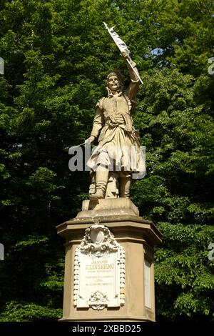 Statue de Jan Kilinski au parc Stryiskyi à Lviv, en Ukraine Banque D'Images