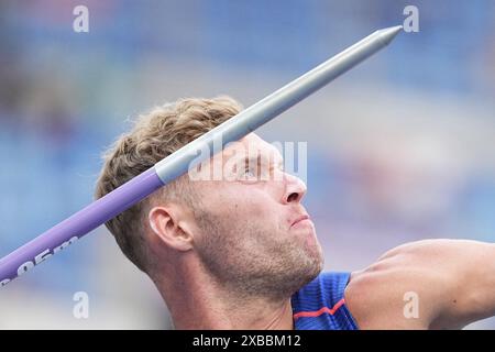 Rome, Italie. 11 juin 2024. Athlétisme : Championnats d'Europe, Championnats d'Europe : Kevin Mayer, France, décathlon. Crédit : Michael Kappeler/dpa/Alamy Live News Banque D'Images