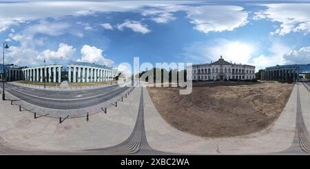 Vue panoramique à 360° de Vieille ville de Varsovie