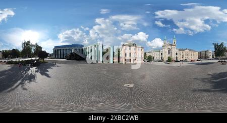 Vue panoramique à 360° de Vieille ville de Varsovie