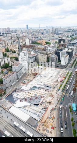 paris, france, vue aérienne du 13ème arrondissement à Paris, éditorial seulement. Banque D'Images