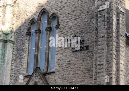 Ottawa, Canada - 4 juin 2024 : premier édifice de l'église baptiste au centre-ville d'Ottawa, Ontario Banque D'Images