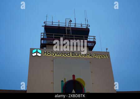 L'aéroport Hollywood Burbank, mardi 4 juin 2024, à Burbank, Etalonnage Banque D'Images