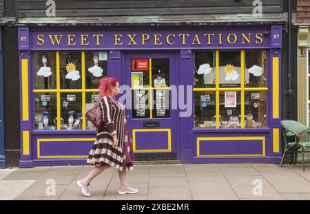 Angleterre, Kent, Rochester, Sweet Expectations magasin dans la High Street Banque D'Images