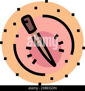 splinters illustration vectorielle d'icône de couleur d'accident de ménage Illustration de Vecteur