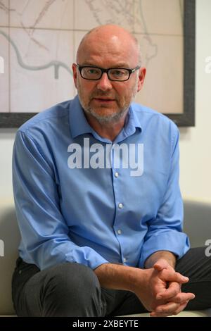 Brno, République tchèque. 10 juin 2024. Tomas Lichovnik, juge sortant de la Cour constitutionnelle, a accordé une interview à l'Agence de presse tchèque (CTK), Brno, le 10 juin 2024. Crédit : Vaclav Salek/CTK photo/Alamy Live News Banque D'Images