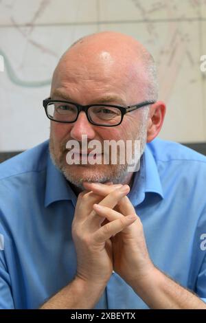 Brno, République tchèque. 10 juin 2024. Tomas Lichovnik, juge sortant de la Cour constitutionnelle, a accordé une interview à l'Agence de presse tchèque (CTK), Brno, le 10 juin 2024. Crédit : Vaclav Salek/CTK photo/Alamy Live News Banque D'Images