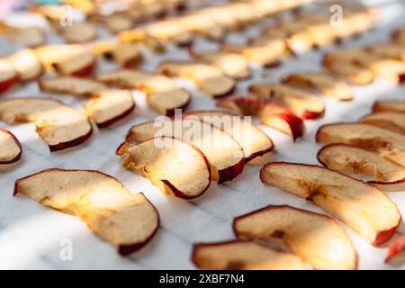 pommes séchées maison Banque D'Images