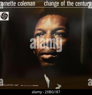 Couverture de disque vinyle vintage. Ornette Coleman-changement de la Cetury 1959 Banque D'Images