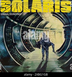 Couverture de disque vinyle vintage. Andrey Tarkovskys Solaris-bande originale Banque D'Images