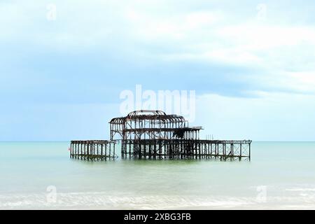 Jetée de l'Ouest, Brighton, Angleterre Banque D'Images