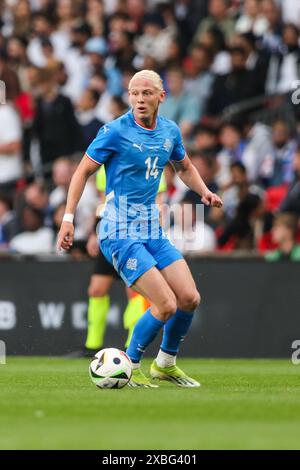 Kolbeinn Finnsson of Iceland- England v Iceland, International Friendly, Wembley Stadium, London, UK - 7 juin 2024 usage éditorial exclusif Banque D'Images