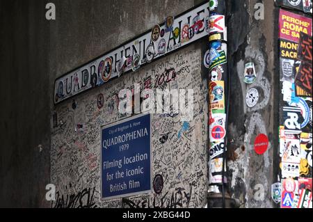 Quadrophenia Alley, Brighton, Angleterre Banque D'Images