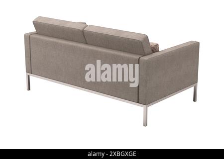Rendu 3d du canapé décontracté Florence Knoll   tissu de coton Banque D'Images