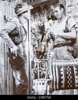 Viersen, Allemagne - 9 mai. 2024 : scène cinématographique du film de guerre Never SO Few avec Frank Sinatra et Steve McQueen de 1959 Banque D'Images