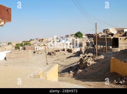 Maisons résidentielles dans Assouan, Égypte Banque D'Images