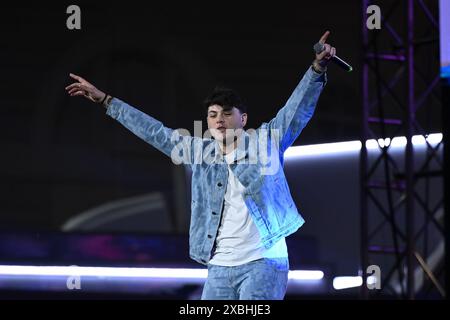 Rome, Italie. 12 mai 2024. Petit se produit lors des TIM Summer Hits à Piazza del Popolo à Rome, en Italie, le 11 juin 2024. (Photo de Domenico Cippitelli/NurPhoto) crédit : NurPhoto SRL/Alamy Live News Banque D'Images