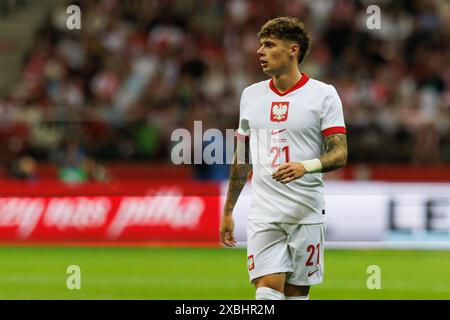 Nicola Zalewski (Pologne) vu en action lors du match amical entre les équipes nationales de Pologne et de Turquie au PGE Narodowy. Score final ; Pologne 2 : 0 Turquie. (Photo Maciej Rogowski / SOPA images/SIPA USA) Banque D'Images