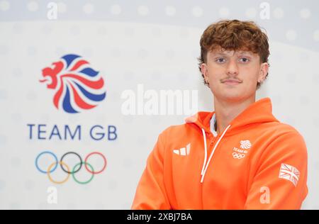 Jonathan Marshall lors d'une session de kitting Out Team GB avant les Jeux olympiques de Paris 2024 au Parc National des expositions de Birmingham. Date de la photo : mercredi 12 juin 2024. Banque D'Images