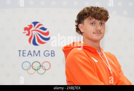 Jonathan Marshall lors d'une session de kitting Out Team GB avant les Jeux olympiques de Paris 2024 au Parc National des expositions de Birmingham. Date de la photo : mercredi 12 juin 2024. Banque D'Images