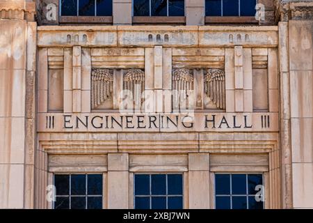 LARAMIE, WY, États-Unis - 13 MAI 2024 : salle d'ingénierie à l'Université du Wyoming. Banque D'Images