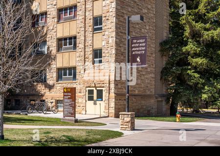 LARAMIE, Wyoming, États-Unis - 13 MAI 2024 : Ross Hall à l'Université du Wyoming. Banque D'Images