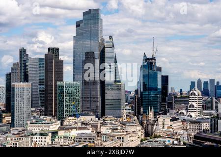 The City of London Skyline, Londres, Royaume-Uni. Banque D'Images
