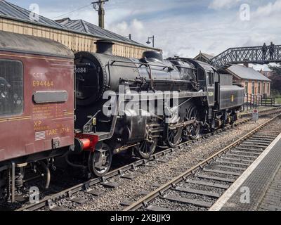British Railways Standard Class 4MT Loco 76084 Banque D'Images