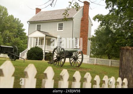 Appomattox court House Historical Park, va, États-Unis. Vue extérieure de la Peers House. Banque D'Images