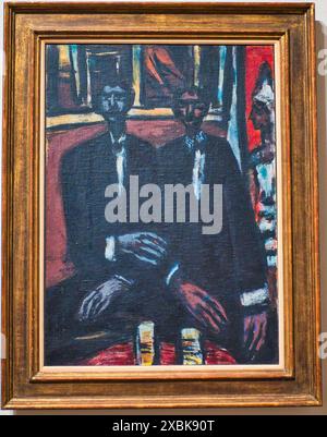 Max Beckmann deux hommes noirs dans un cabaret 1946 Columbus Museum of Art USA Banque D'Images