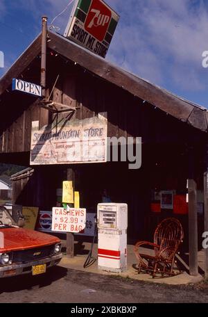 Station-service vintage Spirit Mountain Washington Banque D'Images