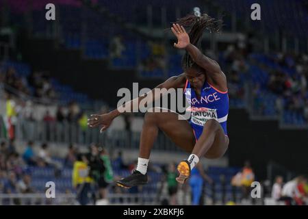 Roma, Italie. 12 juin 2024. Hilari Kpatcha participe à la finale du saut en longueur féminin lors de la 26e édition des Championnats d'Europe d'athlétisme de Rome 2024 au stade olympique de Rome, Italie - mercredi 12 juin 2024 - Sport, Athlétisme (photo de Fabrizio Corradetti/LaPresse) crédit : LaPresse/Alamy Live News Banque D'Images