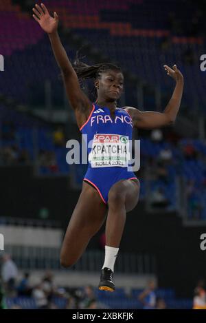 Roma, Italie. 12 juin 2024. Hilari Kpatcha participe à la finale du saut en longueur féminin lors de la 26e édition des Championnats d'Europe d'athlétisme de Rome 2024 au stade olympique de Rome, Italie - mercredi 12 juin 2024 - Sport, Athlétisme (photo de Fabrizio Corradetti/LaPresse) crédit : LaPresse/Alamy Live News Banque D'Images